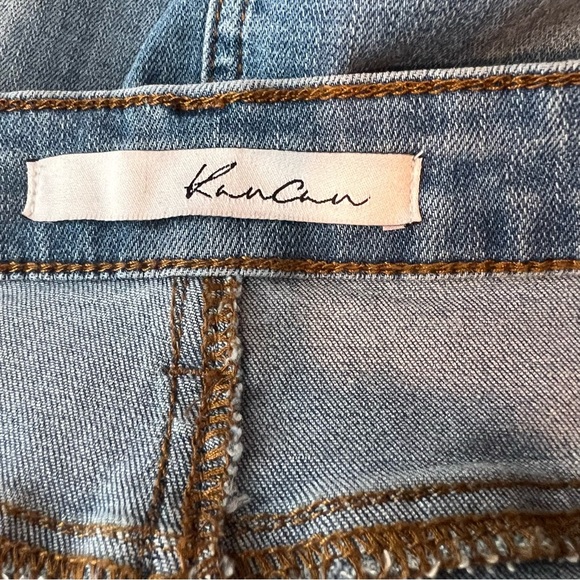 Kancan Raw Hem Denim Mini Skirt  9 / 28 - Picture 3 of 7